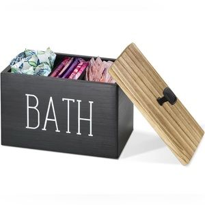 Adorable bathroom storage!!!